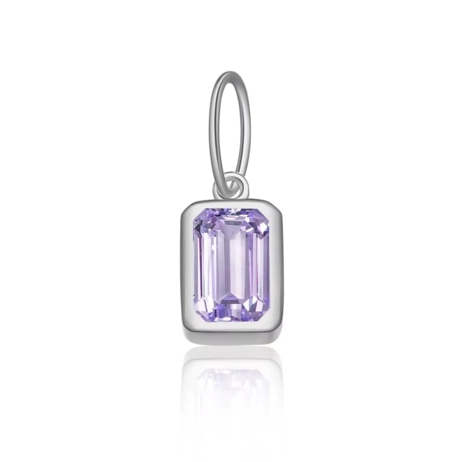 Birthstone Charm 925 Sterling Silver