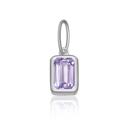 Birthstone Charm 925 Sterling Silver