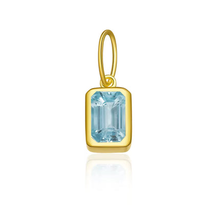 Birthstone Charm 925 Sterling Silver