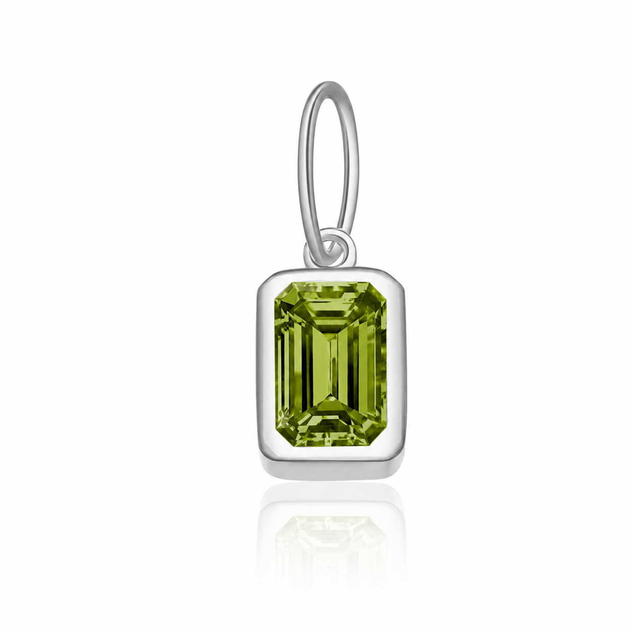 Birthstone Charm 925 Sterling Silver