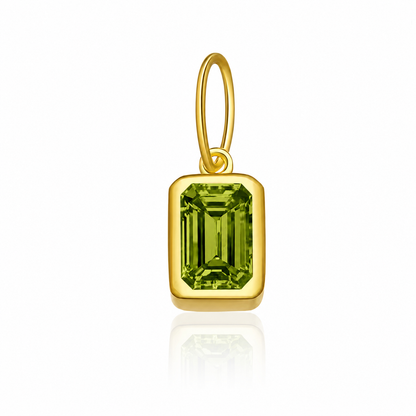 Birthstone Charm 925 Sterling Silver