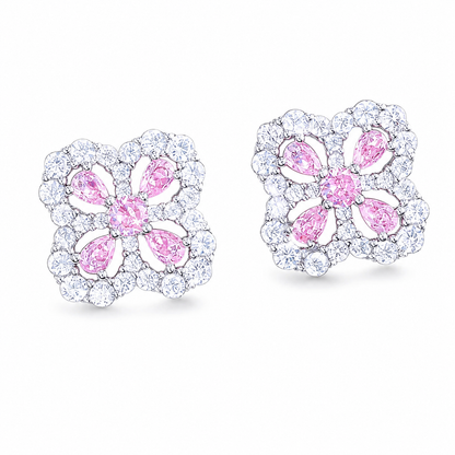 Four-Leaf Clover Stud Earrings Sterling Silver