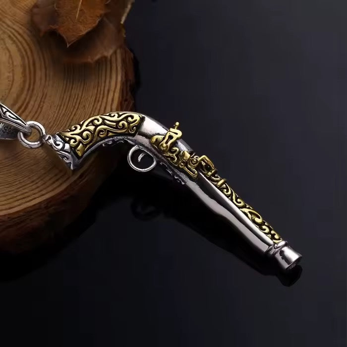 Cowboy Revolver Pendant