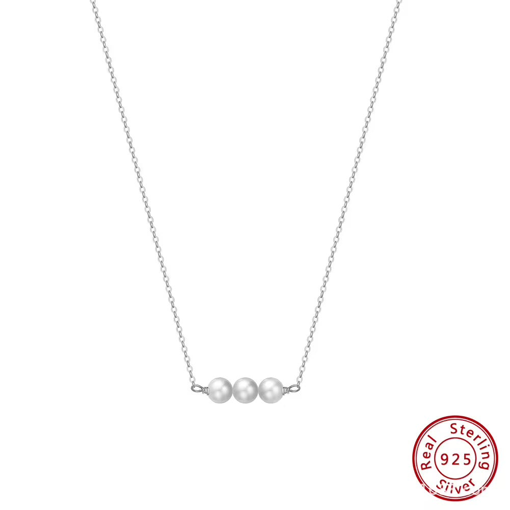 Three Pearl 14k Gold-Plated