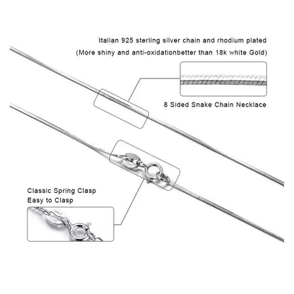 Sided Snake Chain Necklace