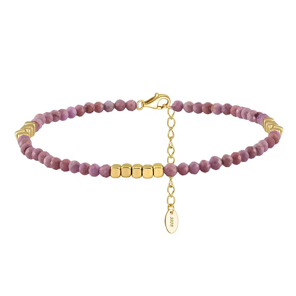 Purple Mica Anklet