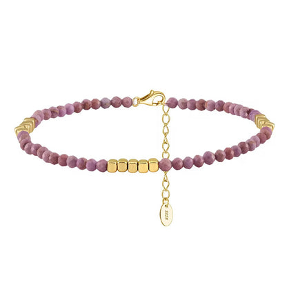 Purple Mica Anklet