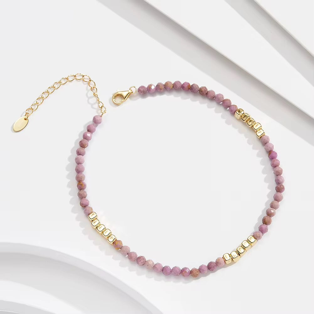 Purple Mica Anklet