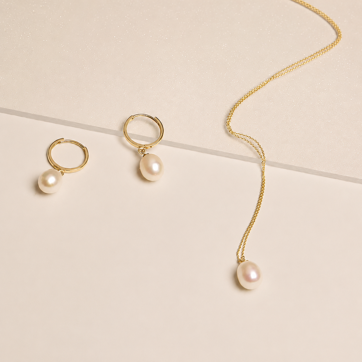 Freshwater Pearl Drop Necklace - Sterling Silver