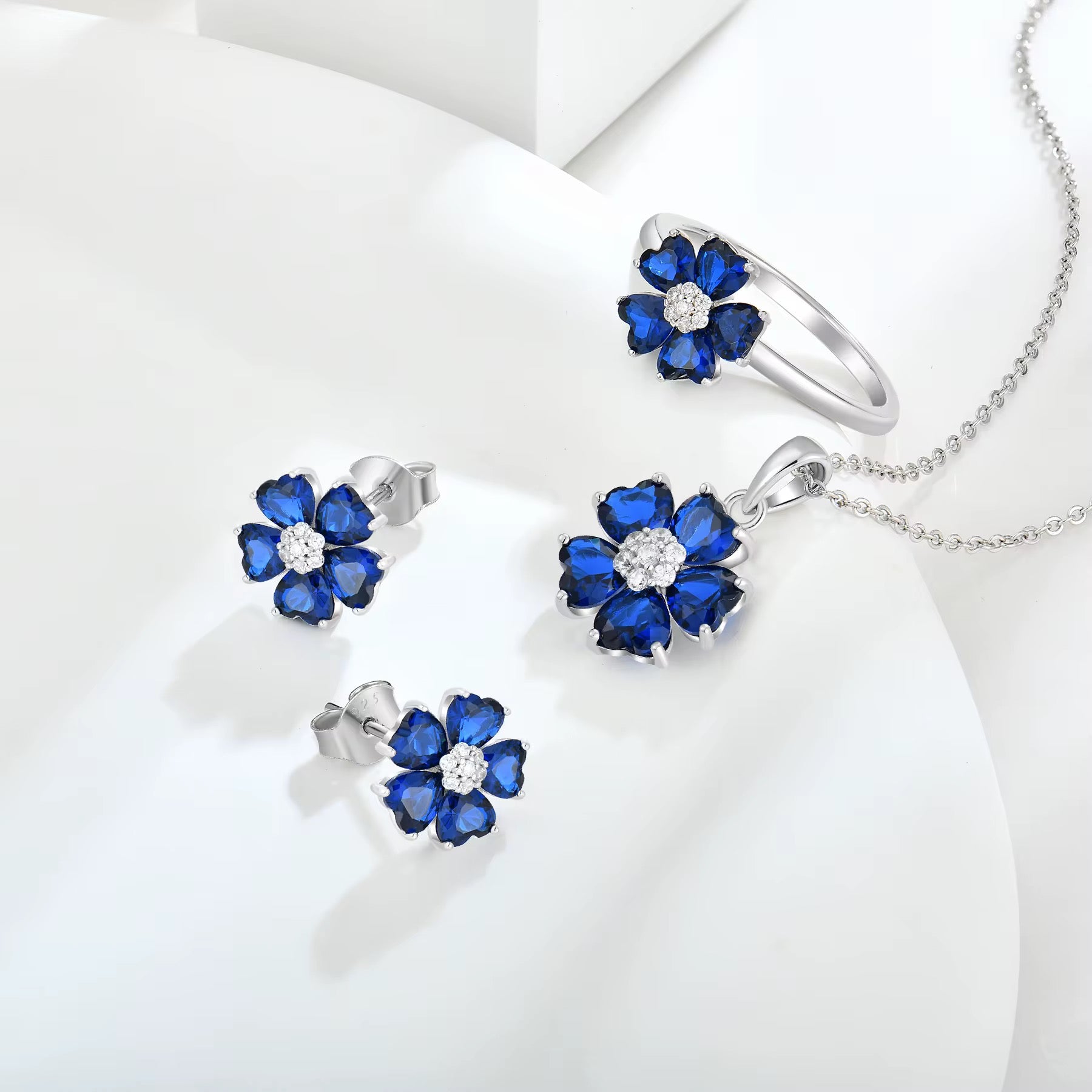 Blue Heart ZC Eerrings