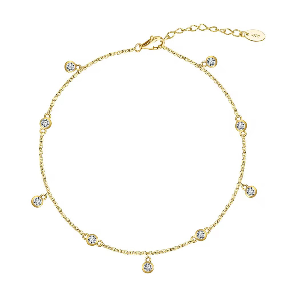 Cubic Zircon Anklet