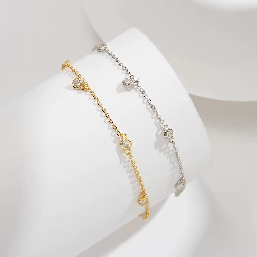 Cubic Zircon Anklet