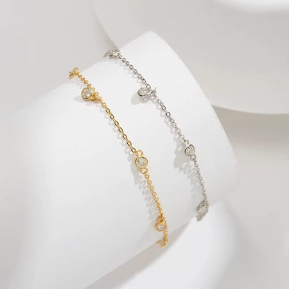 Cubic Zircon Anklet