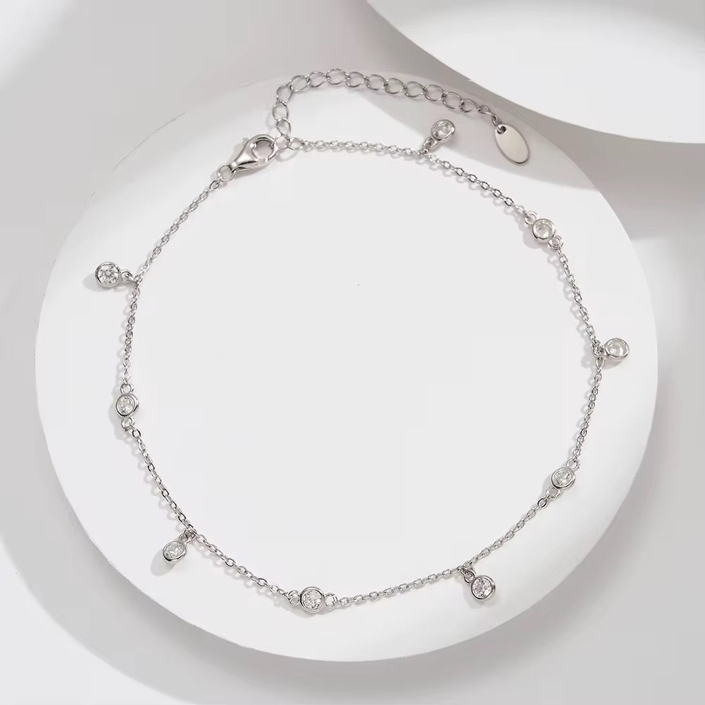 Cubic Zircon Anklet