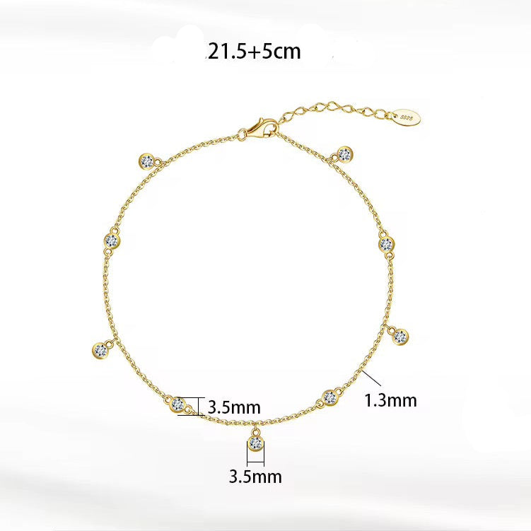 Cubic Zircon Anklet