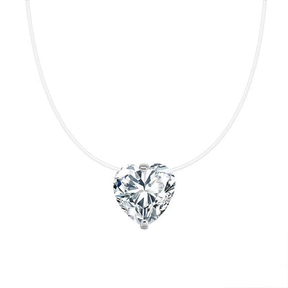 Invisible Zircon Necklace