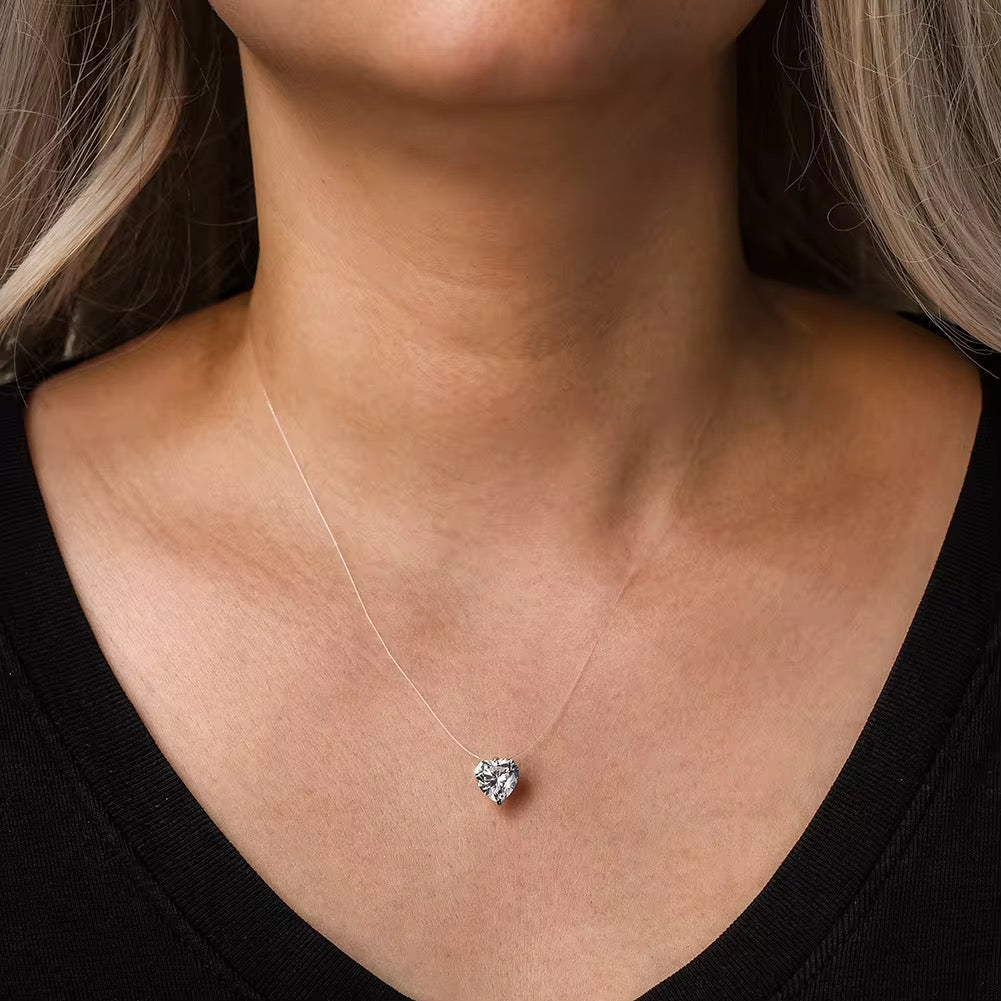 Invisible Zircon Necklace