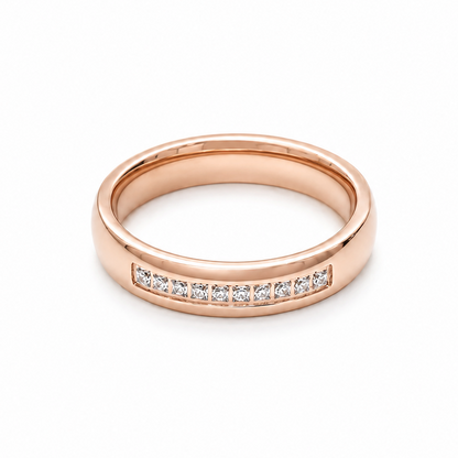 Titanium Couples Ring — Women's Rose Gold