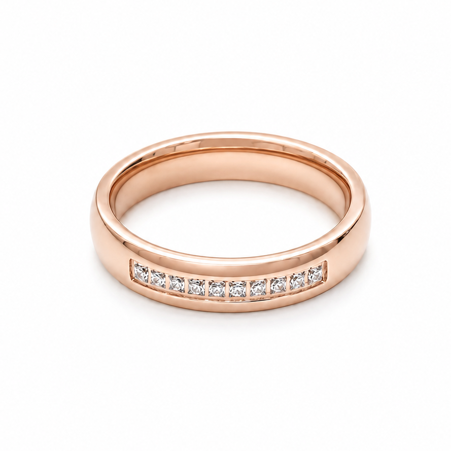 Titanium Couples Ring — Women's Rose Gold
