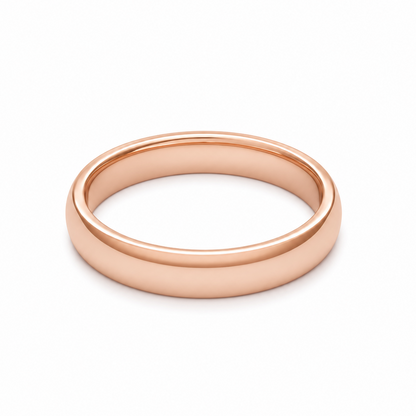 Titanium Rose Gold Couples Ring — Men's
