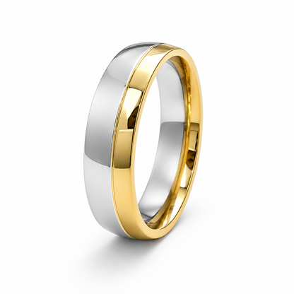 Two Tone Couples Ring — Men’s