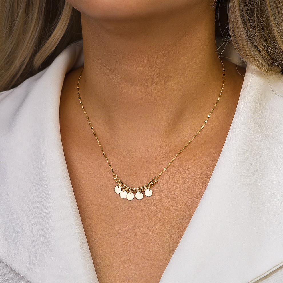 Disc Charms Necklace