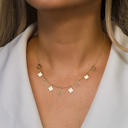 Four Leaf Clover Charm Necklace