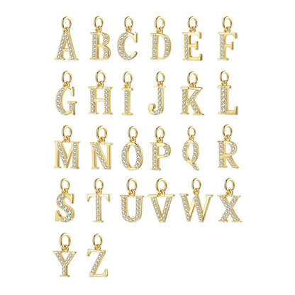 Initial Letter Necklace A Sterling Silver