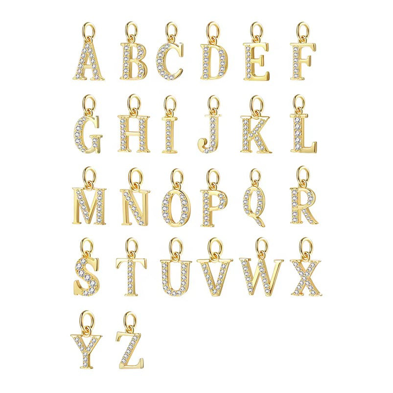 Initial Letter Necklace A Sterling Silver
