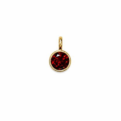 Colour CZ Charm, Gold-Plated