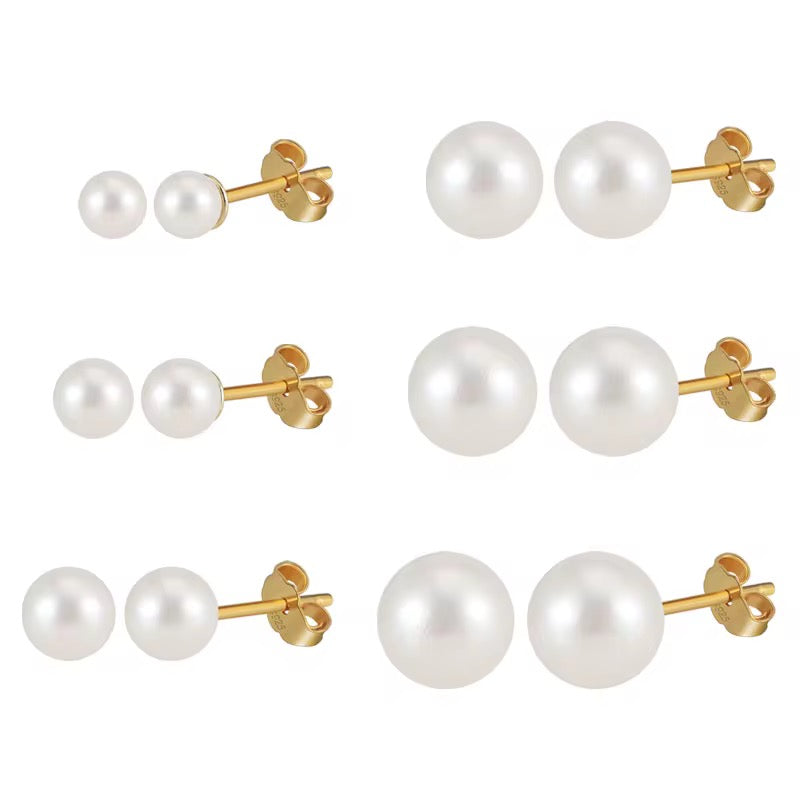 Pearl Stud Earrings