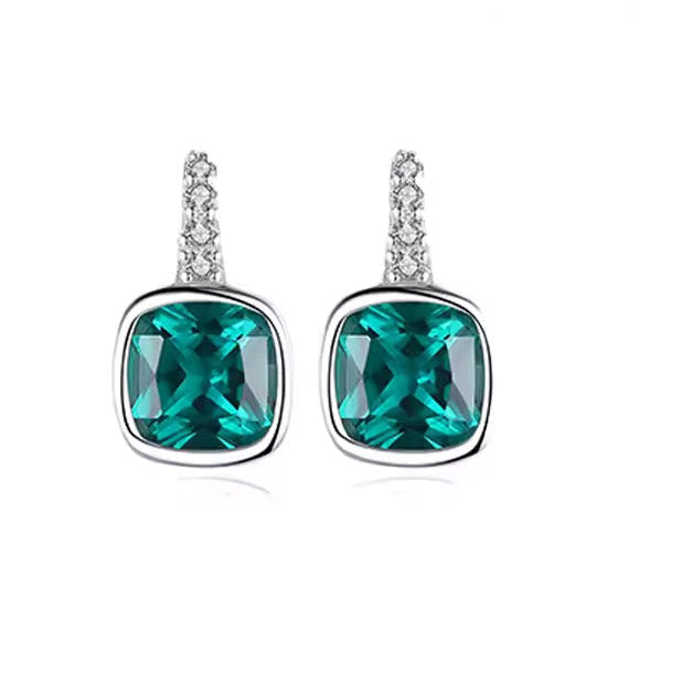 Tiny Emerald Green Stud Earrings