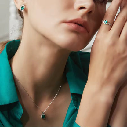 Emerald Zirconia Ring