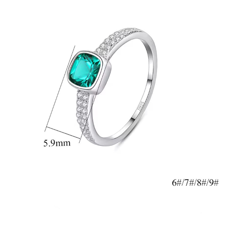 Emerald Zirconia Ring