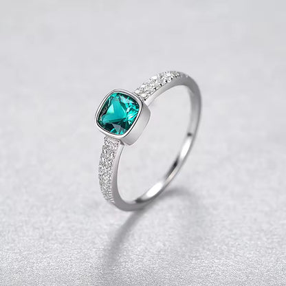 Emerald Zirconia Ring