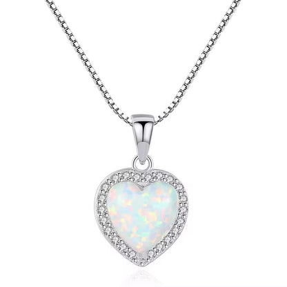Heart Opal Necklace