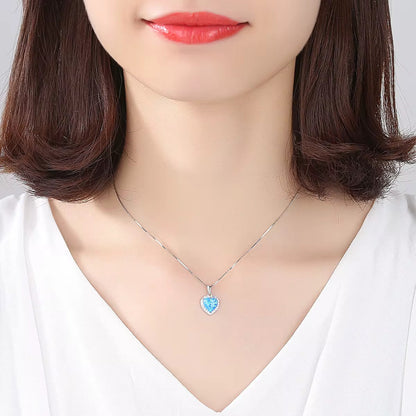 Heart Opal Necklace