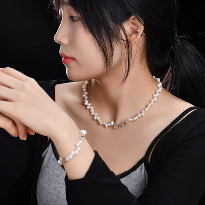 Infinity Pearl Bracelet