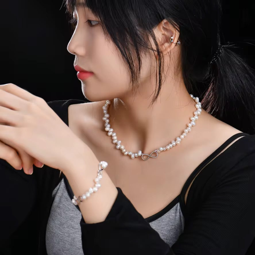 Infinity Pearl Bracelet