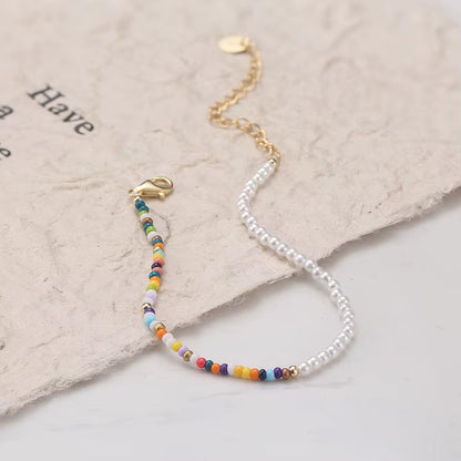 Vintage Shell Pearl Colourful Bracelet
