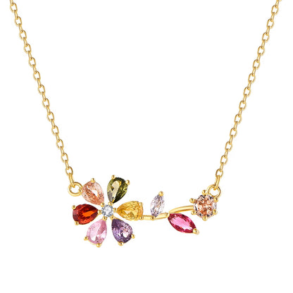 Multi color CZ Necklace