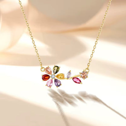 Multi color CZ Necklace