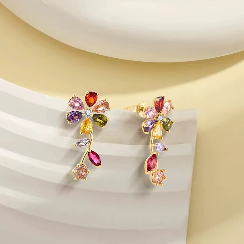 Multi color CZ Earrings
