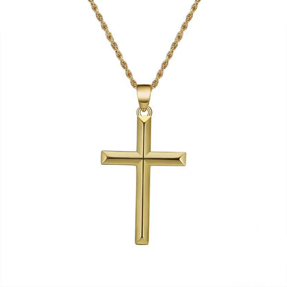 B Cross Pendant Necklace