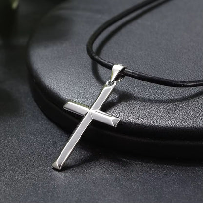 Leather Cord Necklace Men