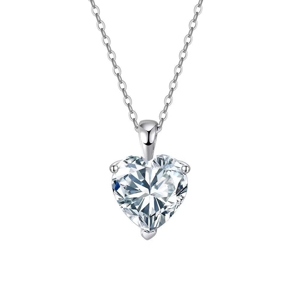 Heart Shape Diamond Pendant Necklace