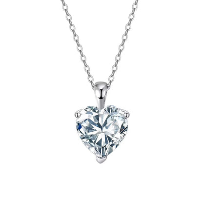 Heart Shape Diamond Pendant Necklace