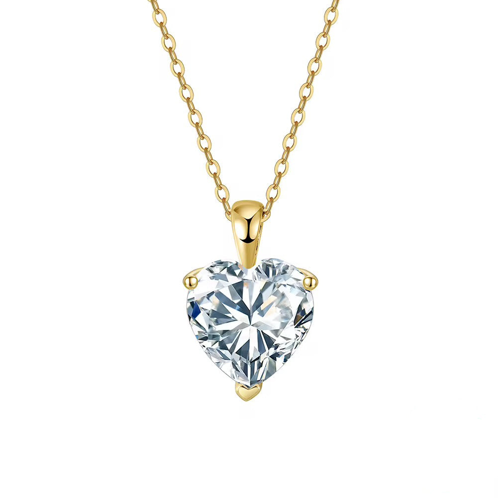 Heart Shape Diamond Pendant Necklace