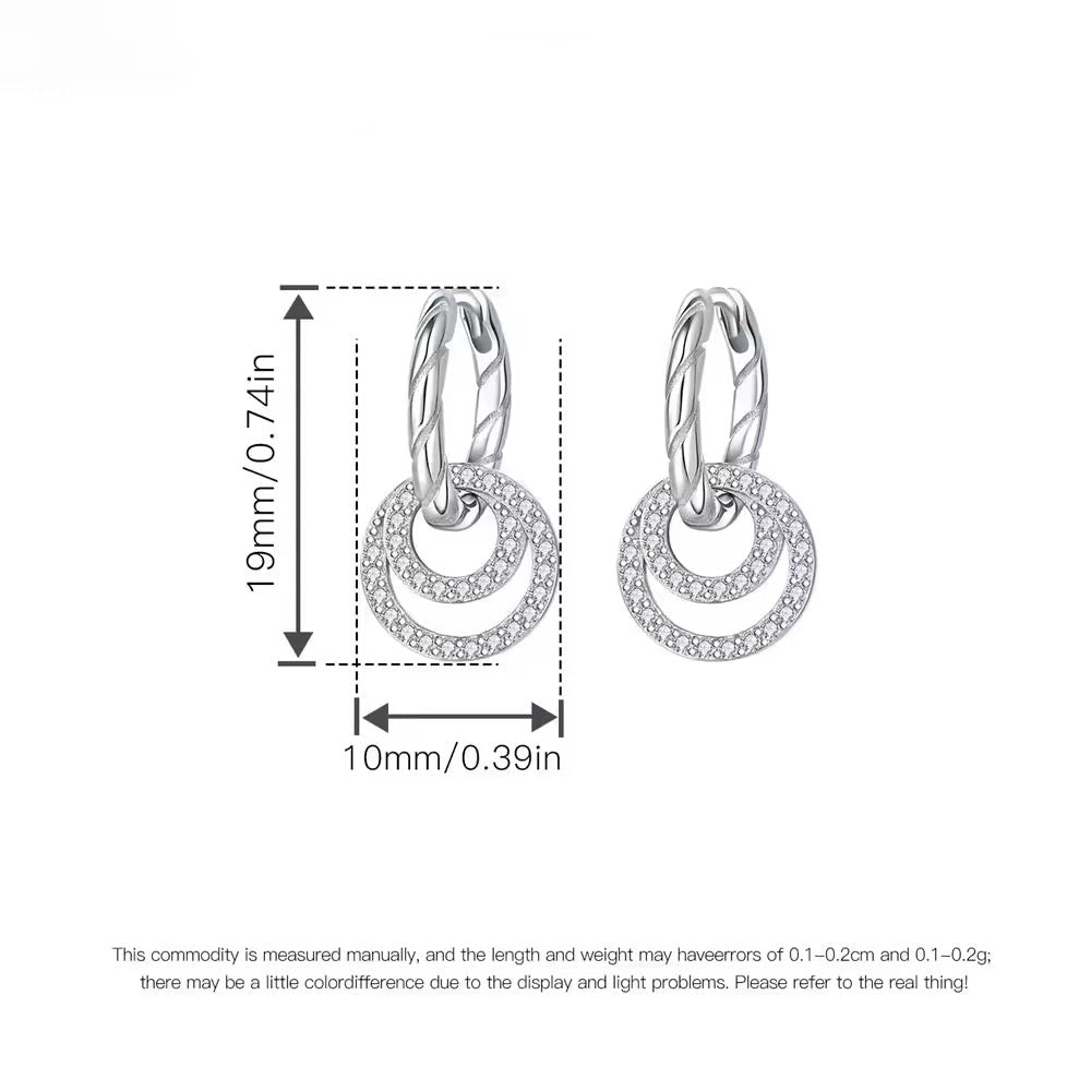 Infinity Circle Earrings