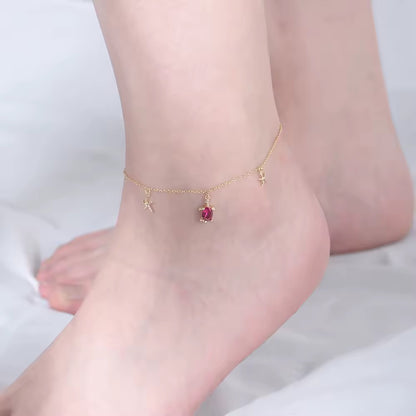Turtle Charm Anklet
